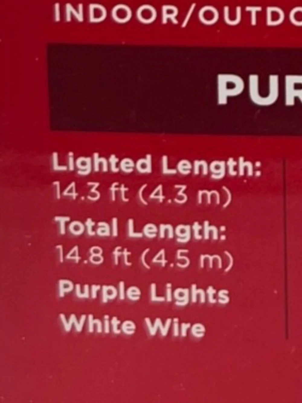 BRAND NEW 70-PURPLE Mini Lights Indoor/Outdoor 14.3' New in Box CHRISTMAS LIGHTS